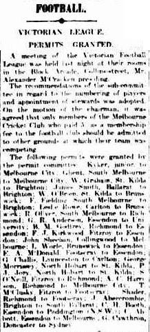 The Argus, 25 April, 1912, p5. Accessed on Trove at  http://trove.nla.gov.au/ndp/del/article/11670383