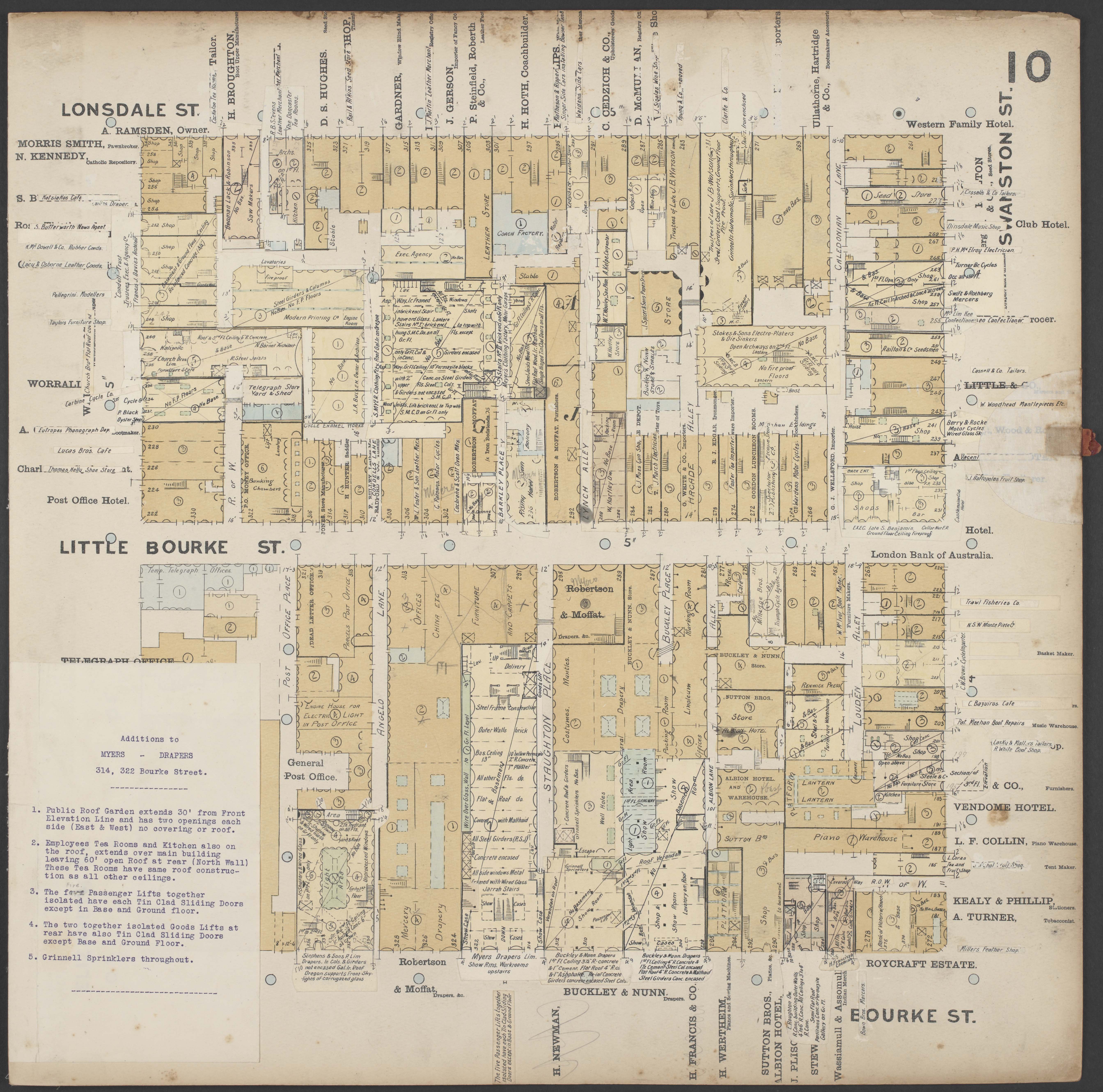 Index to City of Melbourne detail fire survey